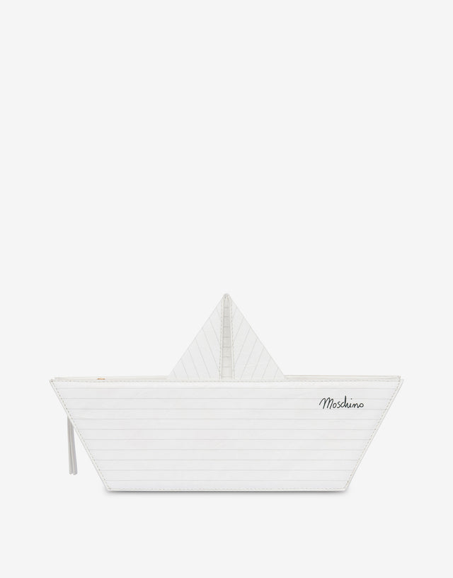 Origami boat bag White Moschino 0