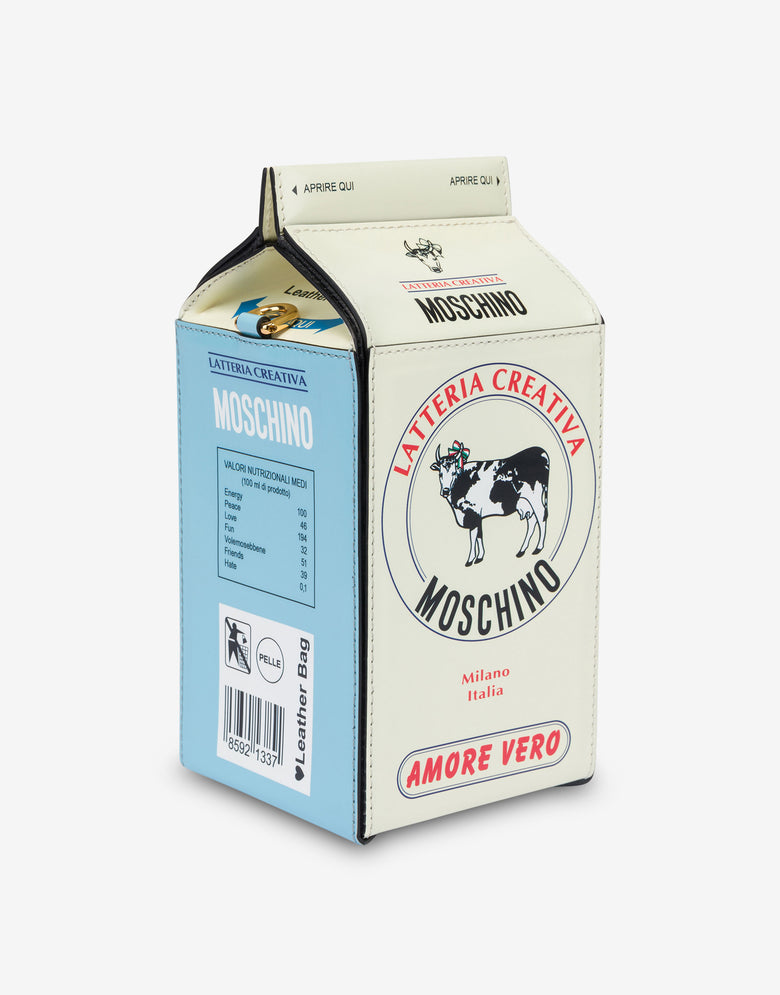 牛奶盒包装袋 象牙色 Moschino 3