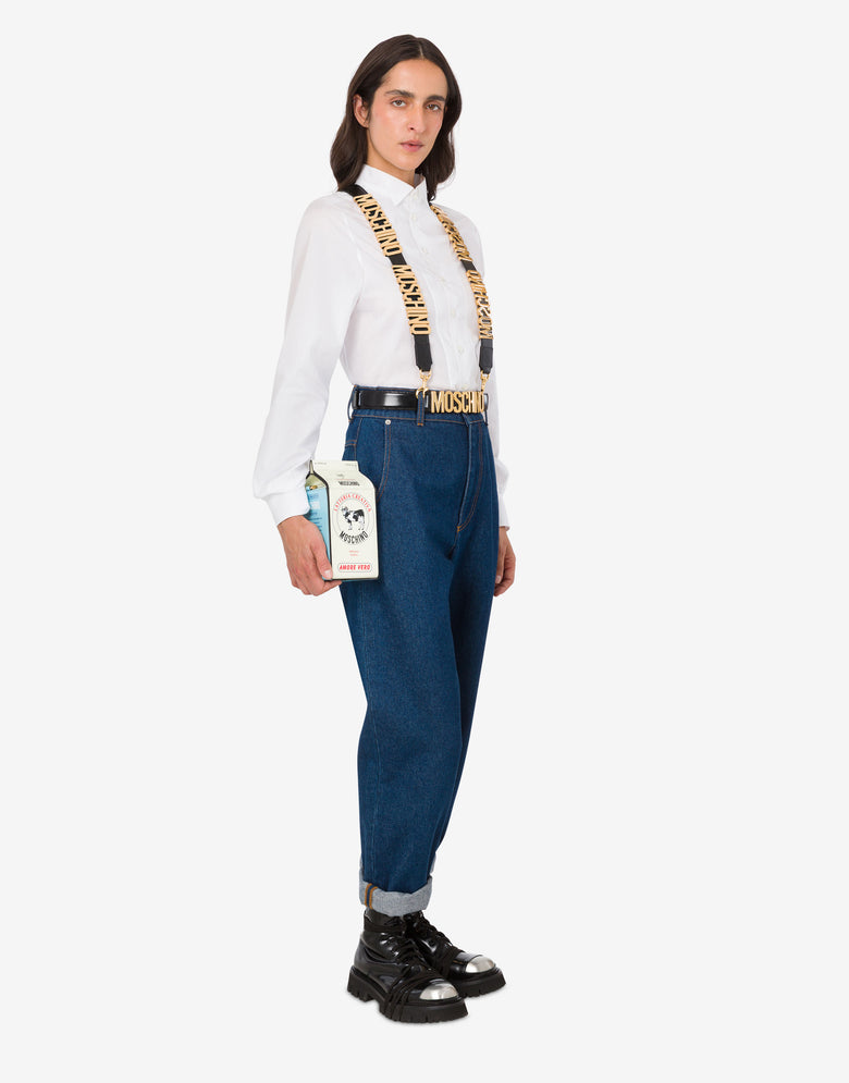牛奶盒包装袋 象牙色 Moschino 4