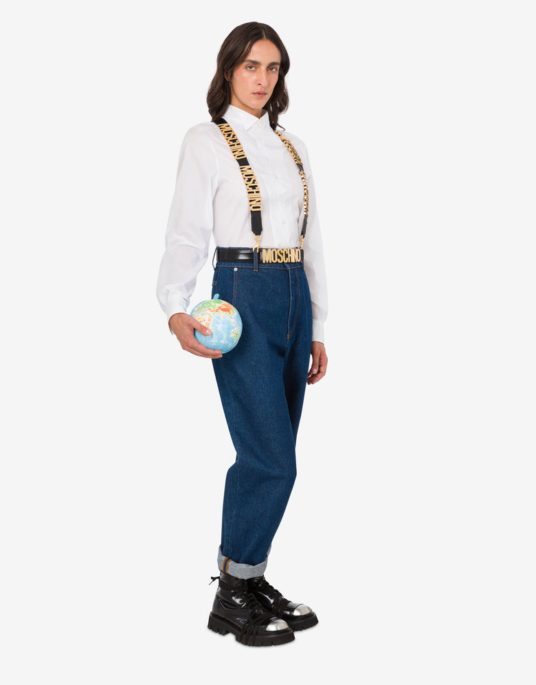 Globe bag Azzurro Moschino 4