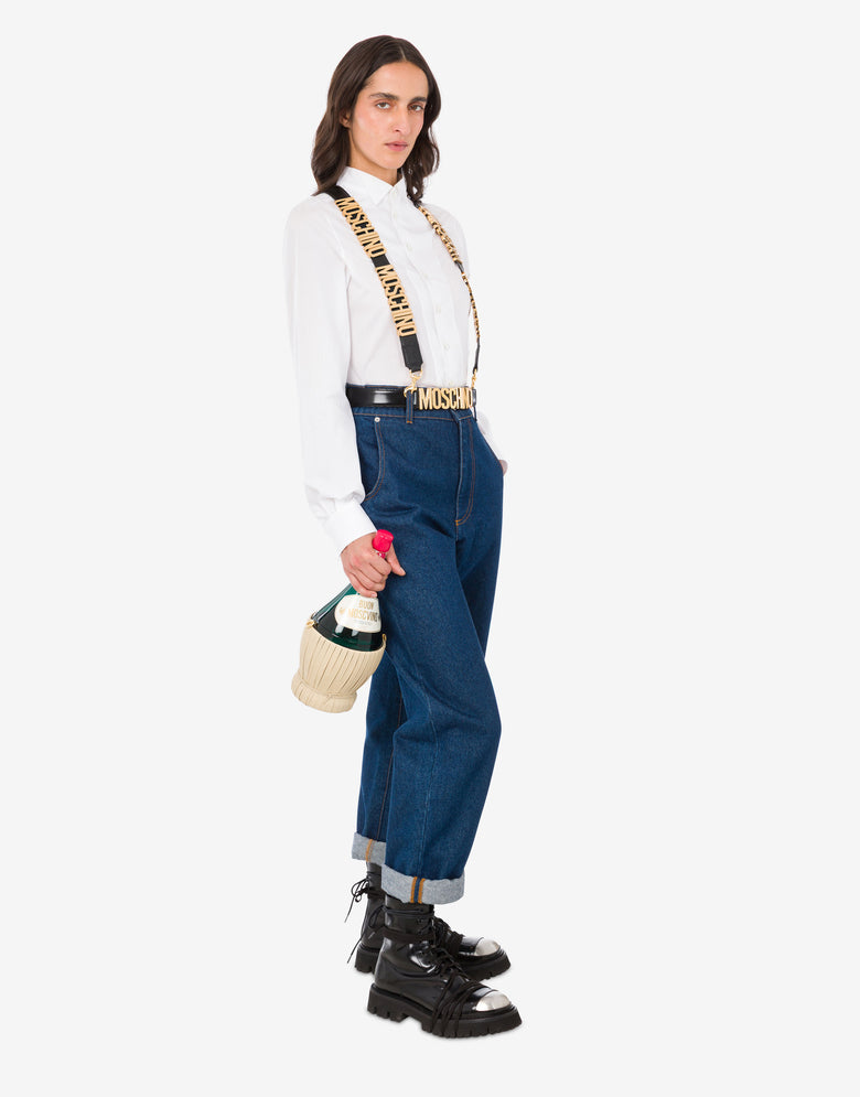 와인 플라스크 백 Dark green Moschino 4
