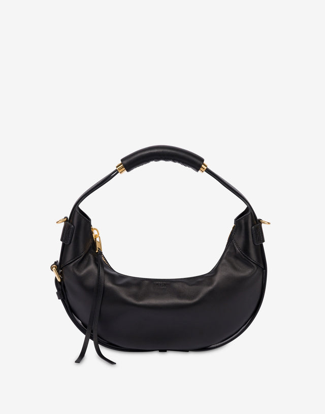 Moschino Handle Me Hobo Bag Black Moschino 0