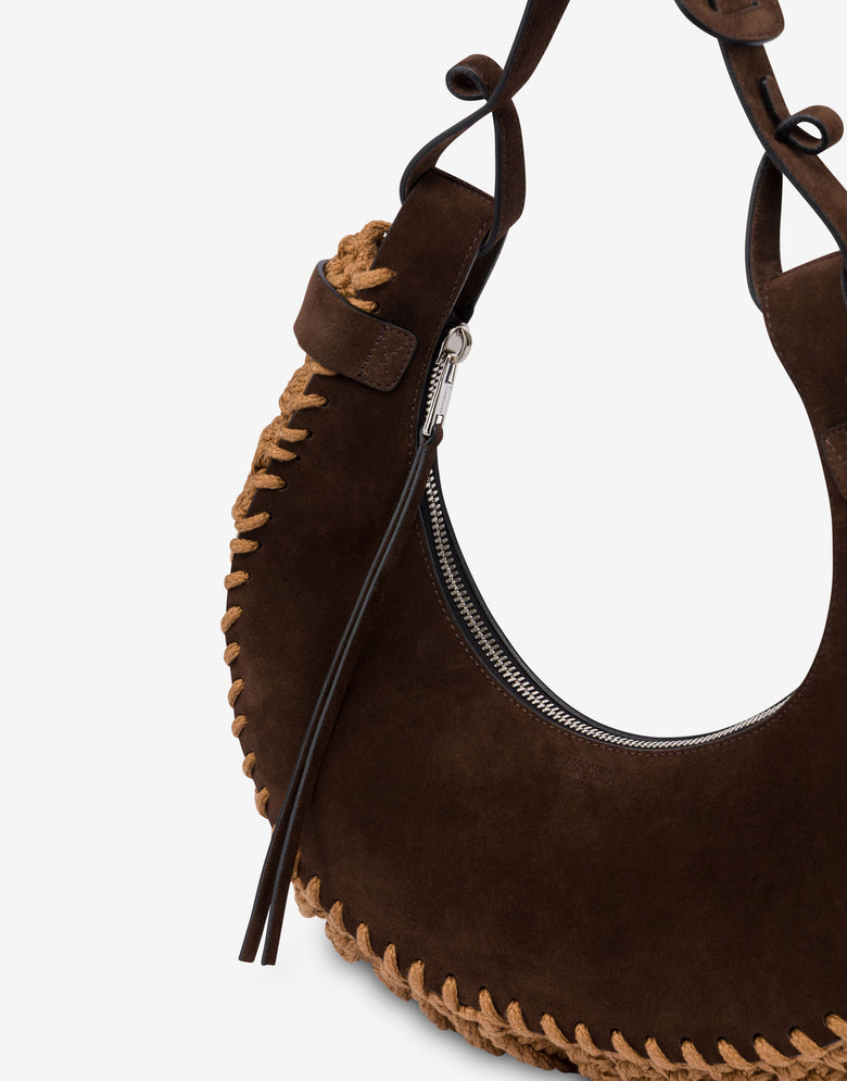 Borsa hobo Moschino Handle Me Marrone Moschino 3