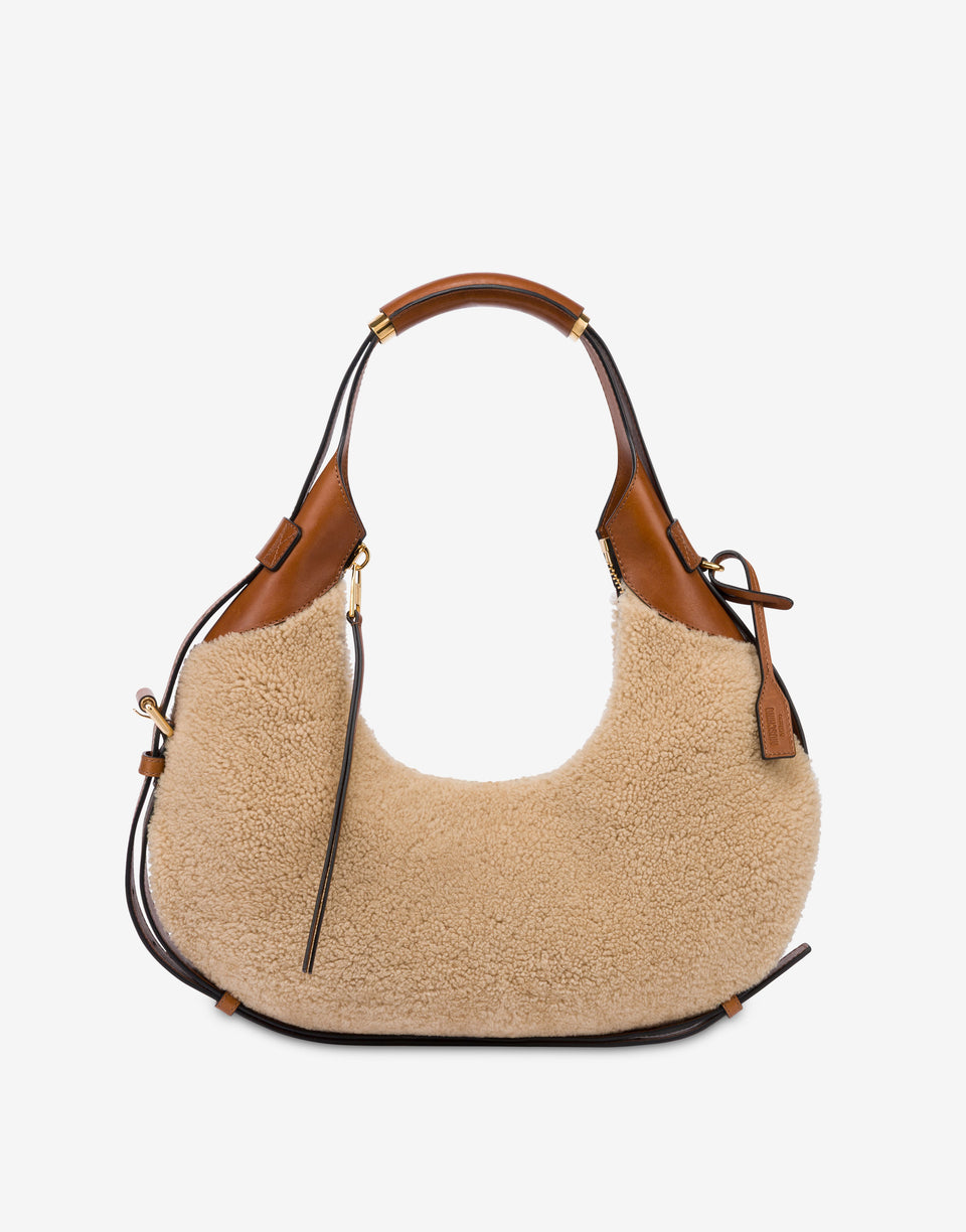 Borsa hobo Moschino Handle Me Beige Moschino 0
