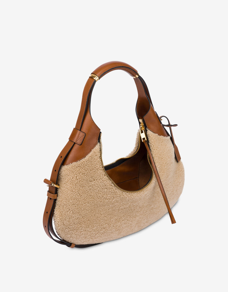 Borsa hobo Moschino Handle Me Beige Moschino 2