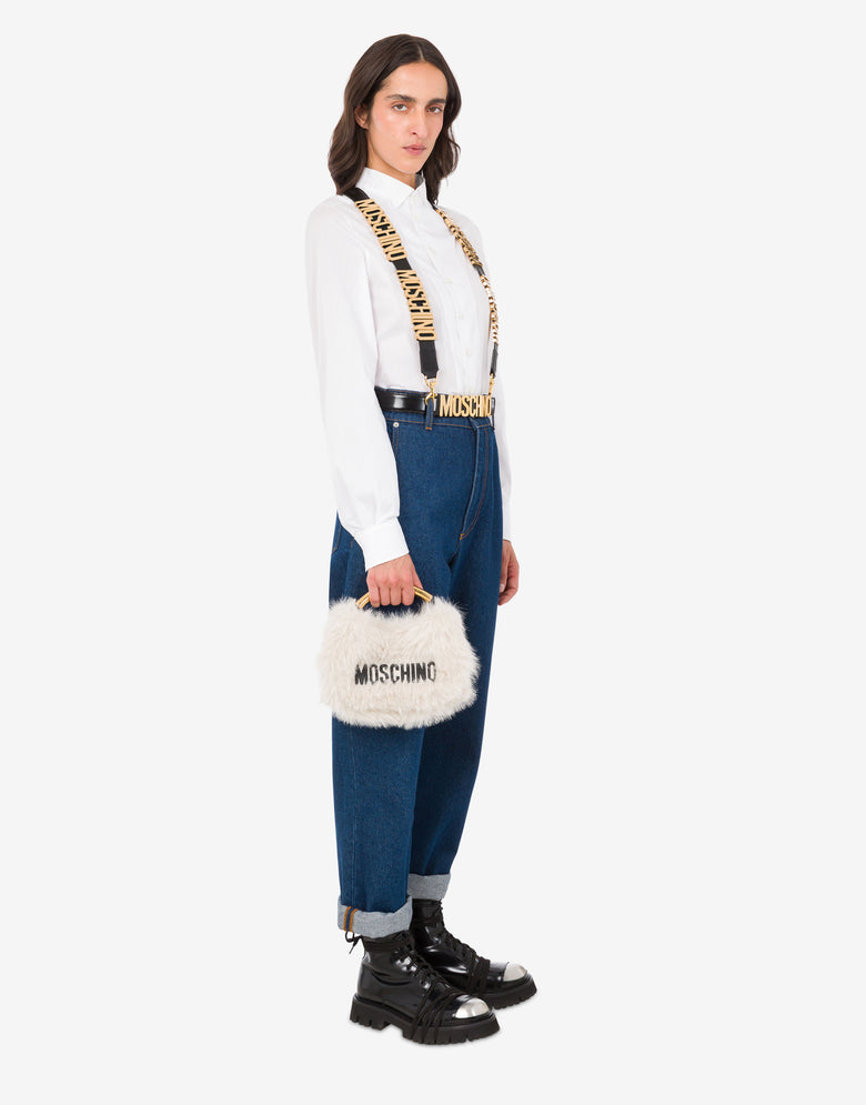 Bolso pequeño Moschino Handle Me  Marfil Moschino 4