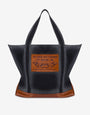 Denim maxi tote