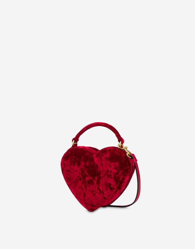 Moschino Love Me bag in velluto Rosso Moschino 1