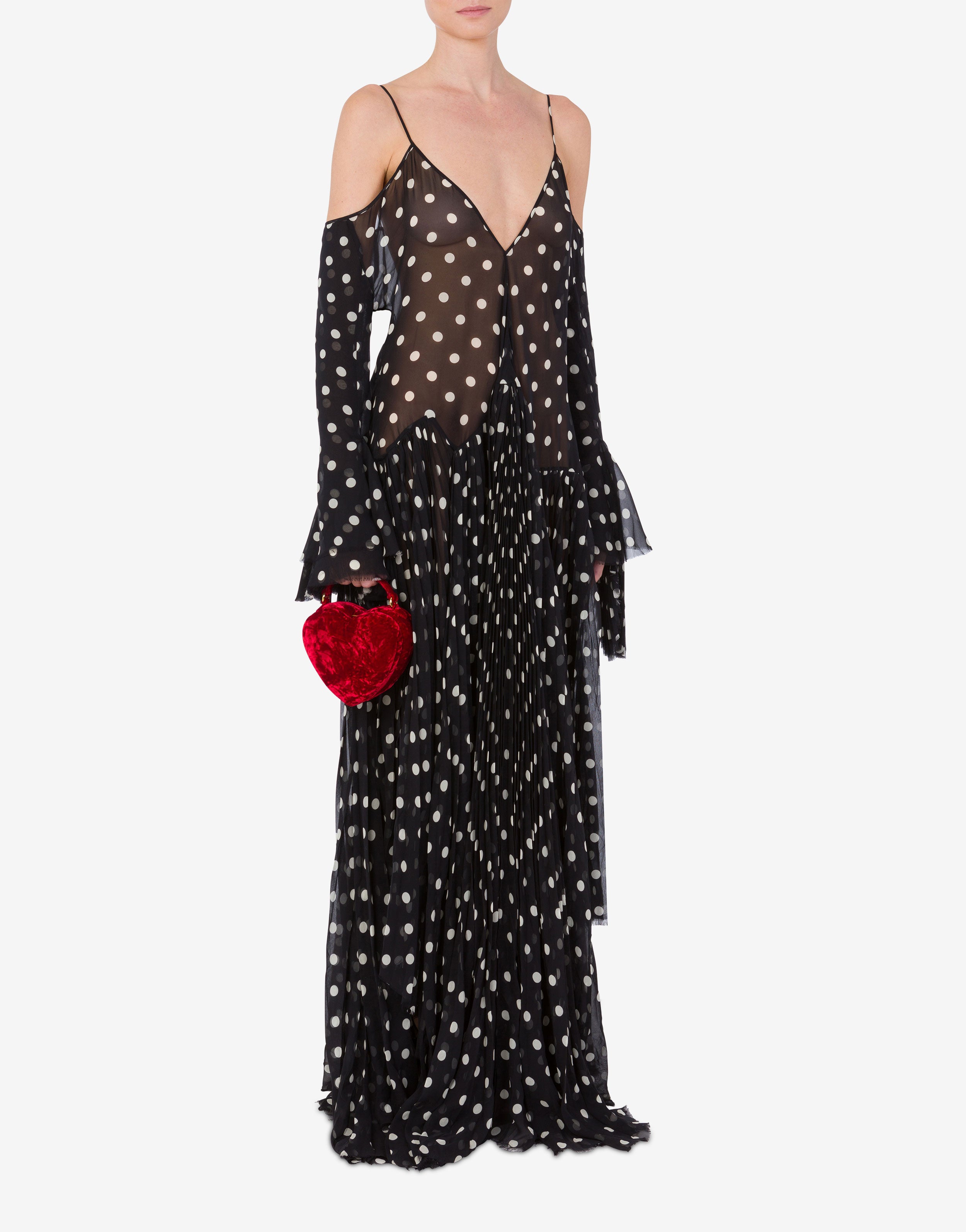 ★Moschino★ love me back POLMC5010PP1MOC0POL307 Moschino Love Me bag in velvet | Moschino