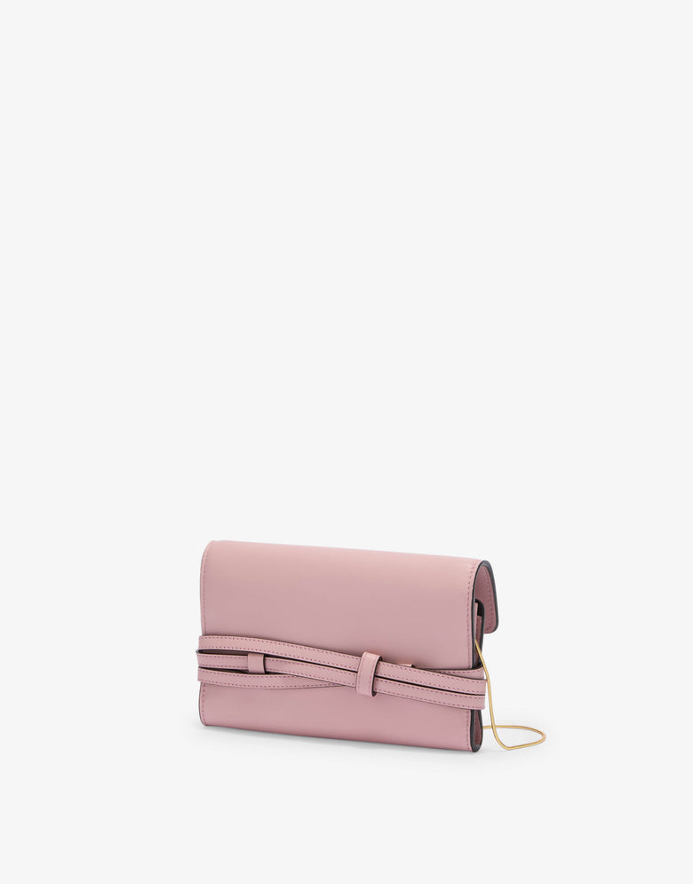 Cartera Tie Me Pink Moschino 1