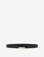 Metal Plaque Calf Belt
