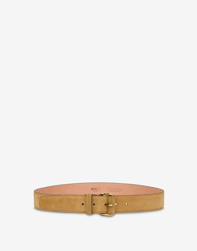 Suede belt Beige Moschino 0