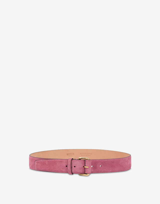 Suede belt Antique pink Moschino 0