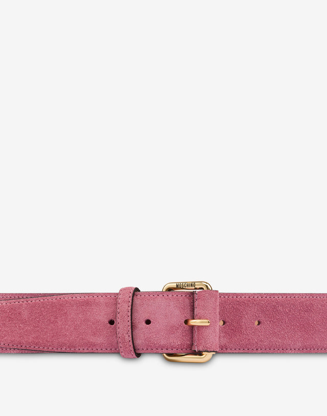 Suede belt Antique pink Moschino 1