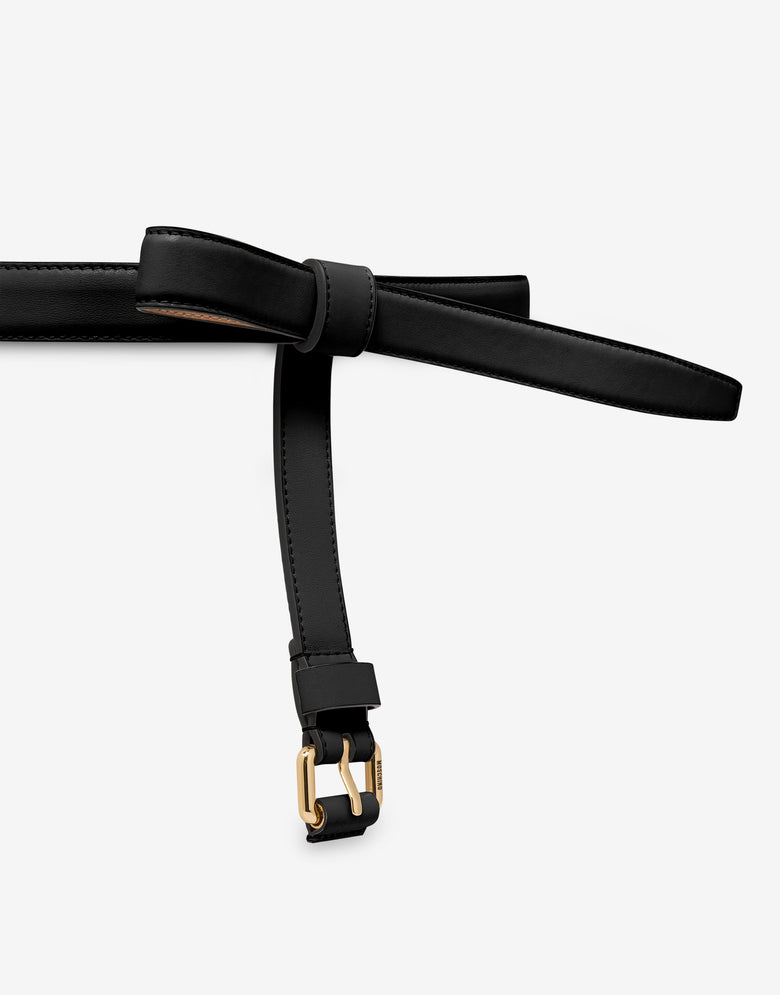 Nappa leather belt Black Moschino 2