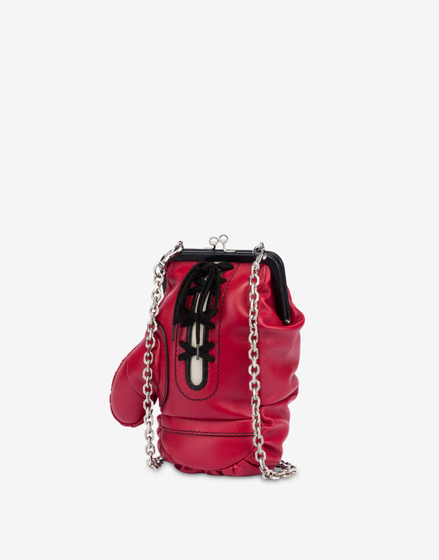 Sac gant de boxe Rouge Moschino 1
