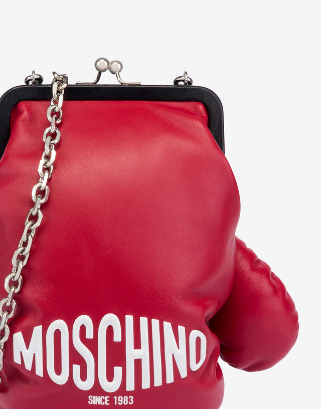 Boxing gloves bag Red Moschino 0