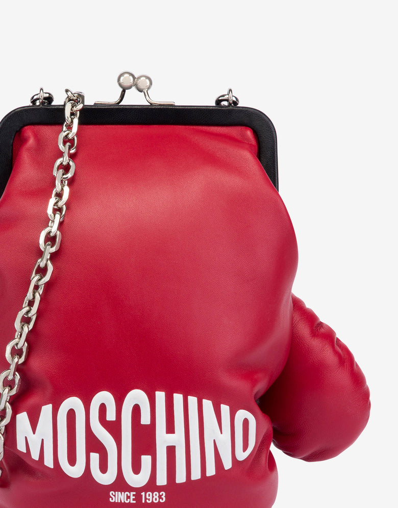 Boxing gloves bag Red Moschino 3