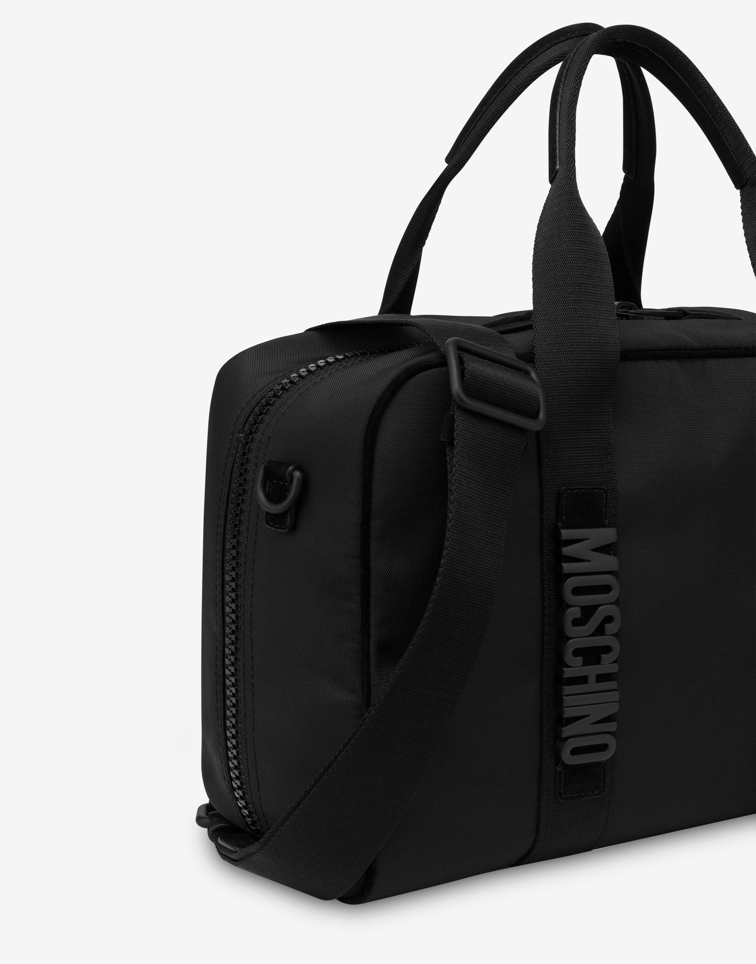 MOSCHINO モスキーノ スポーツバッグ ナイロン ブラック 大容量 MOSCHINO モスキーノ スポーツバッグ ナイロン ブラック 大容量