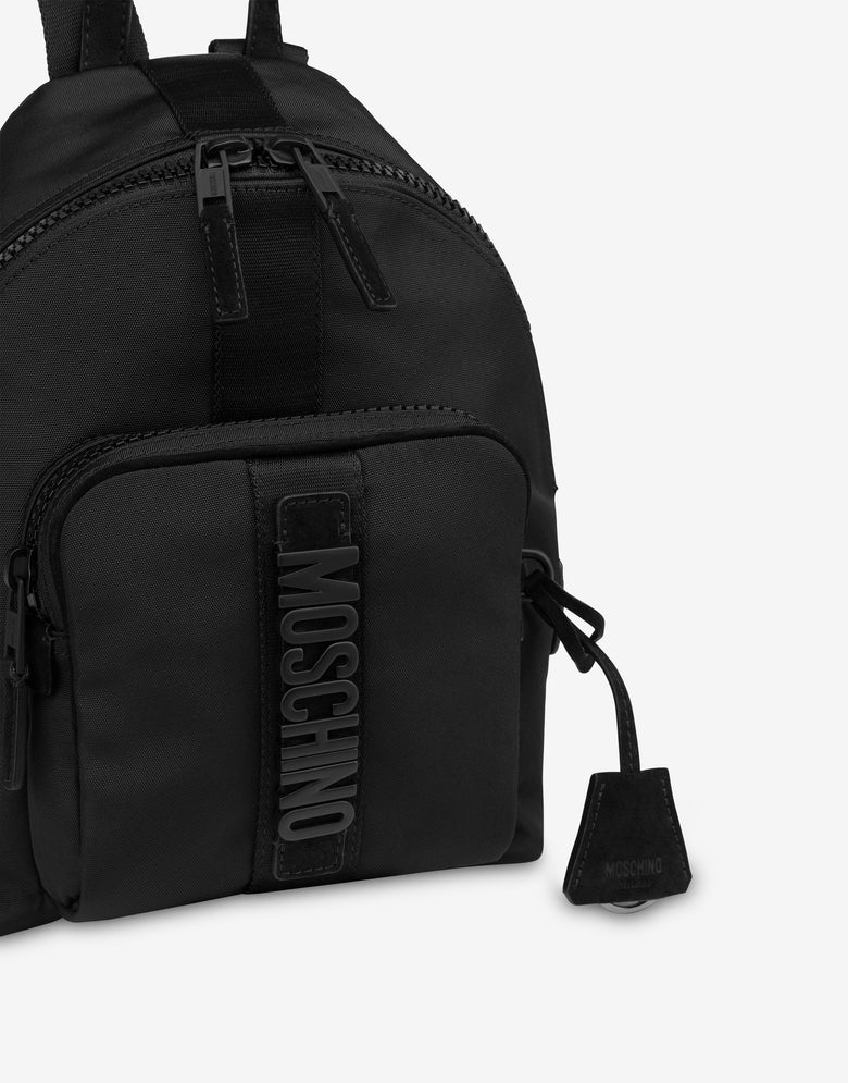 Cordura nylon backpack Medium Black Moschino 3