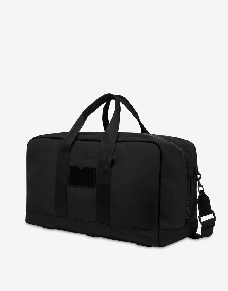 Borsone da viaggio in nylon cordura Nero Moschino 1