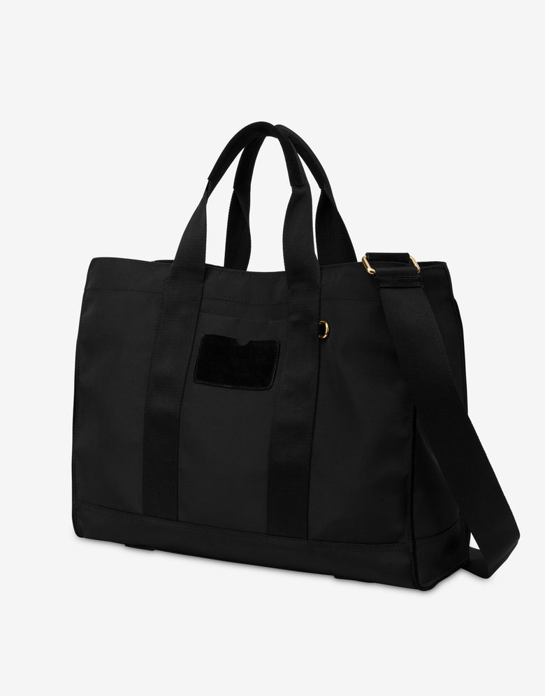 Shopper in nylon cordura Nero Moschino 1