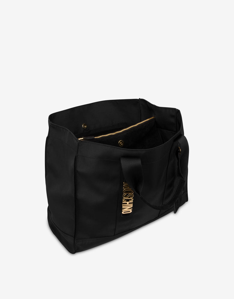 Shopper in nylon cordura Nero Moschino 2