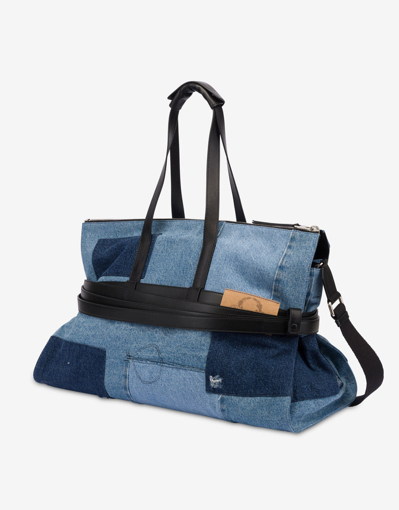 Moschino Tie Me Travel Bag Blue Denim Moschino 1