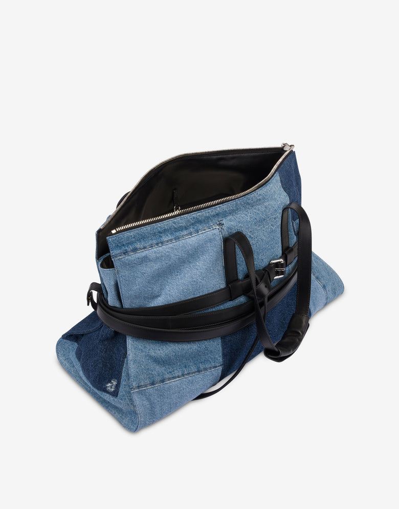 Moschino Tie Me Travel Bag Blue Denim Moschino 2