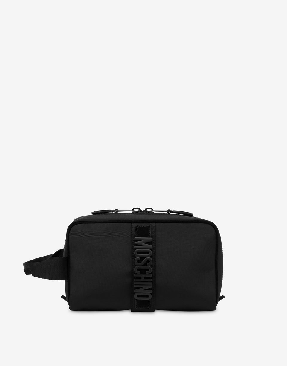 Cordura nylon beauty case Black Moschino 0