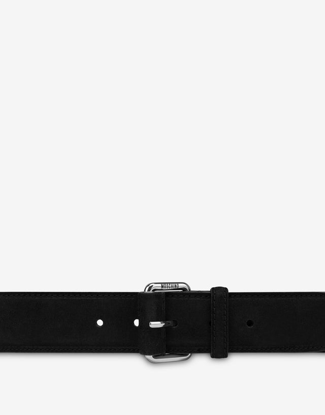 Suede belt Black Moschino 1