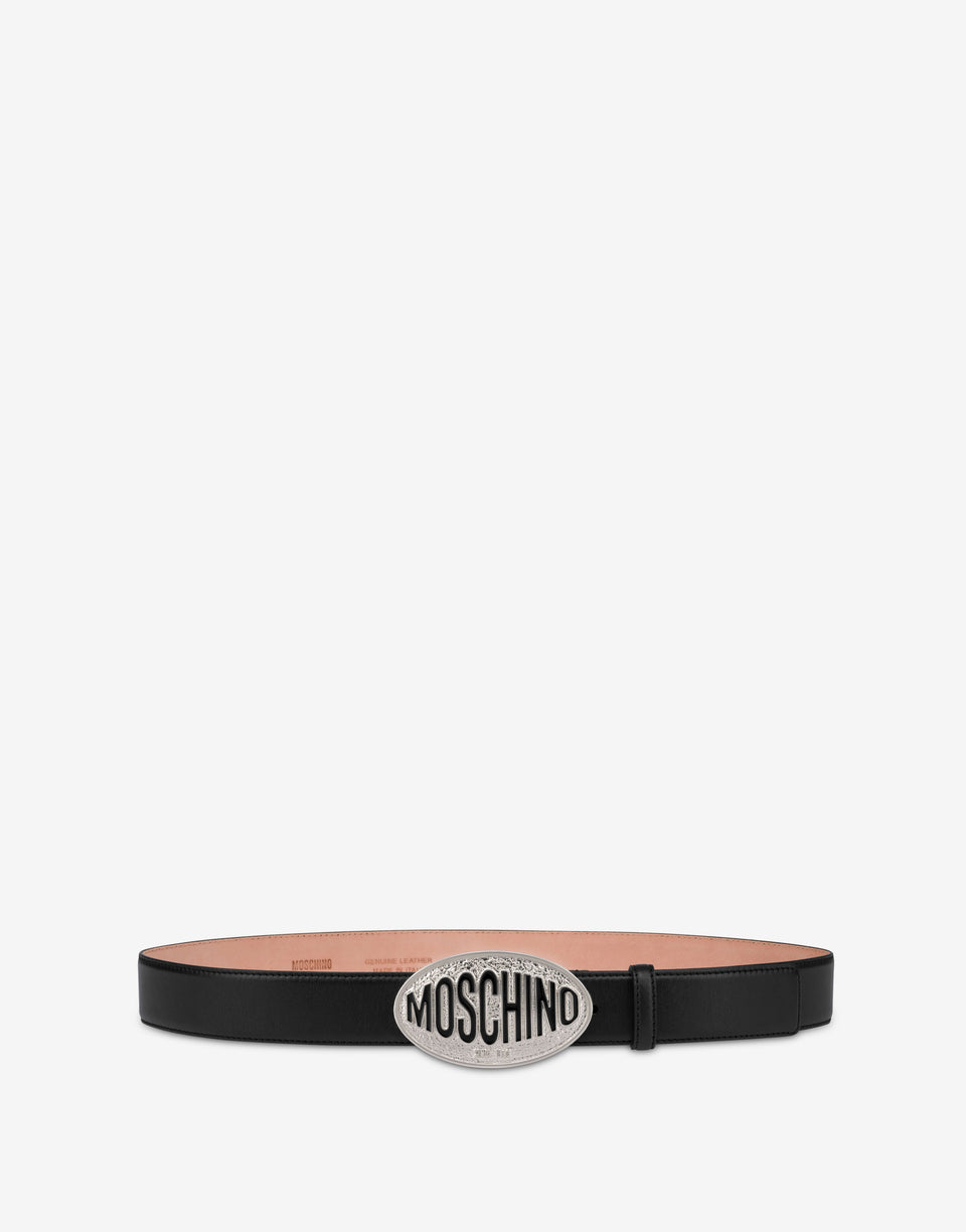 小牛皮腰带 黑色 Moschino 0