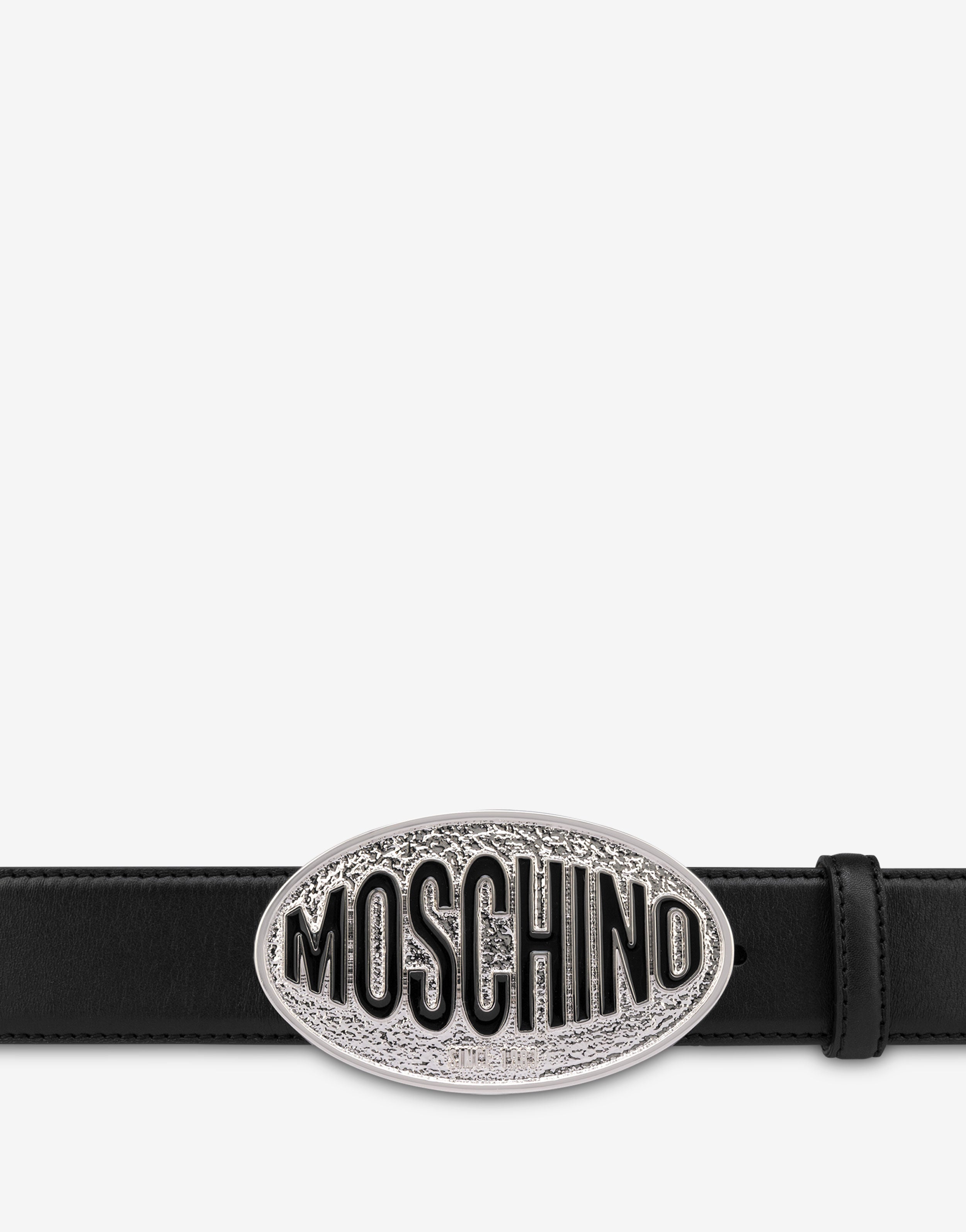 ＭＯSCHINO クチュールブラックベルト付き キュロット　イタリア製 Moschino ロゴプレート ベルト 通販 - FARFETCH