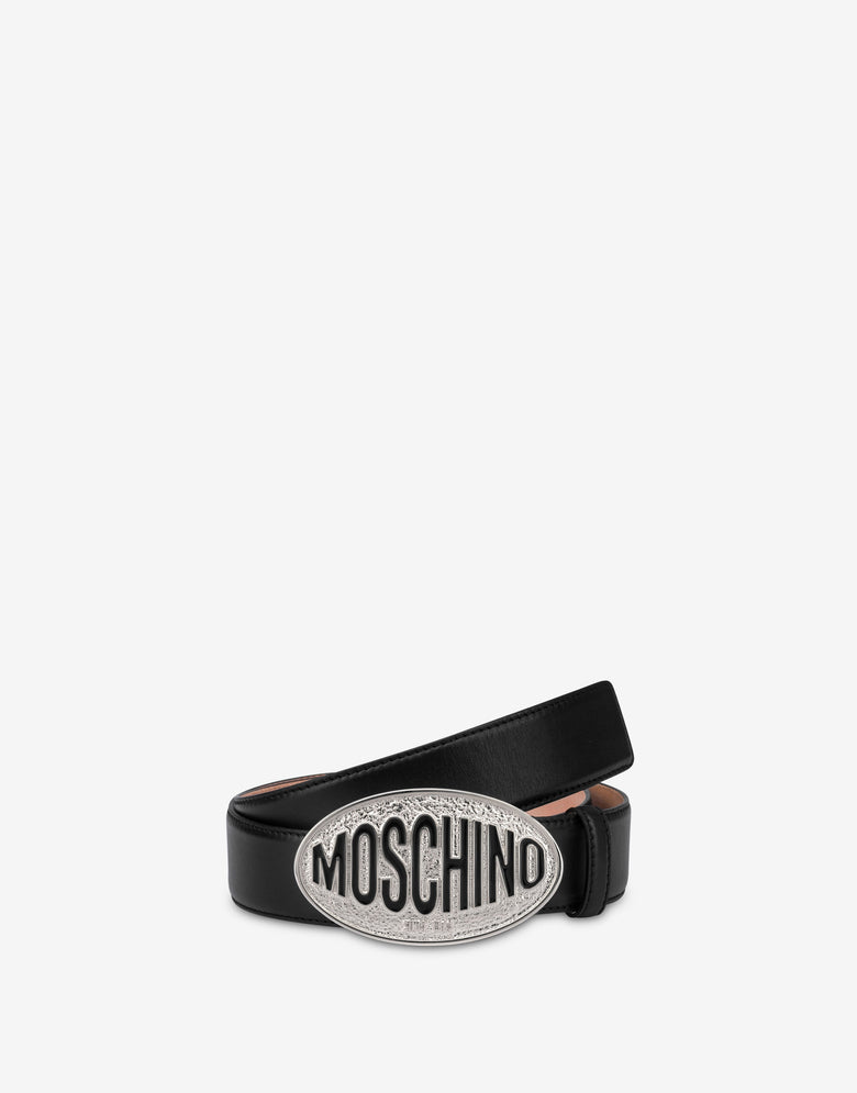 小牛皮腰带 黑色 Moschino 2
