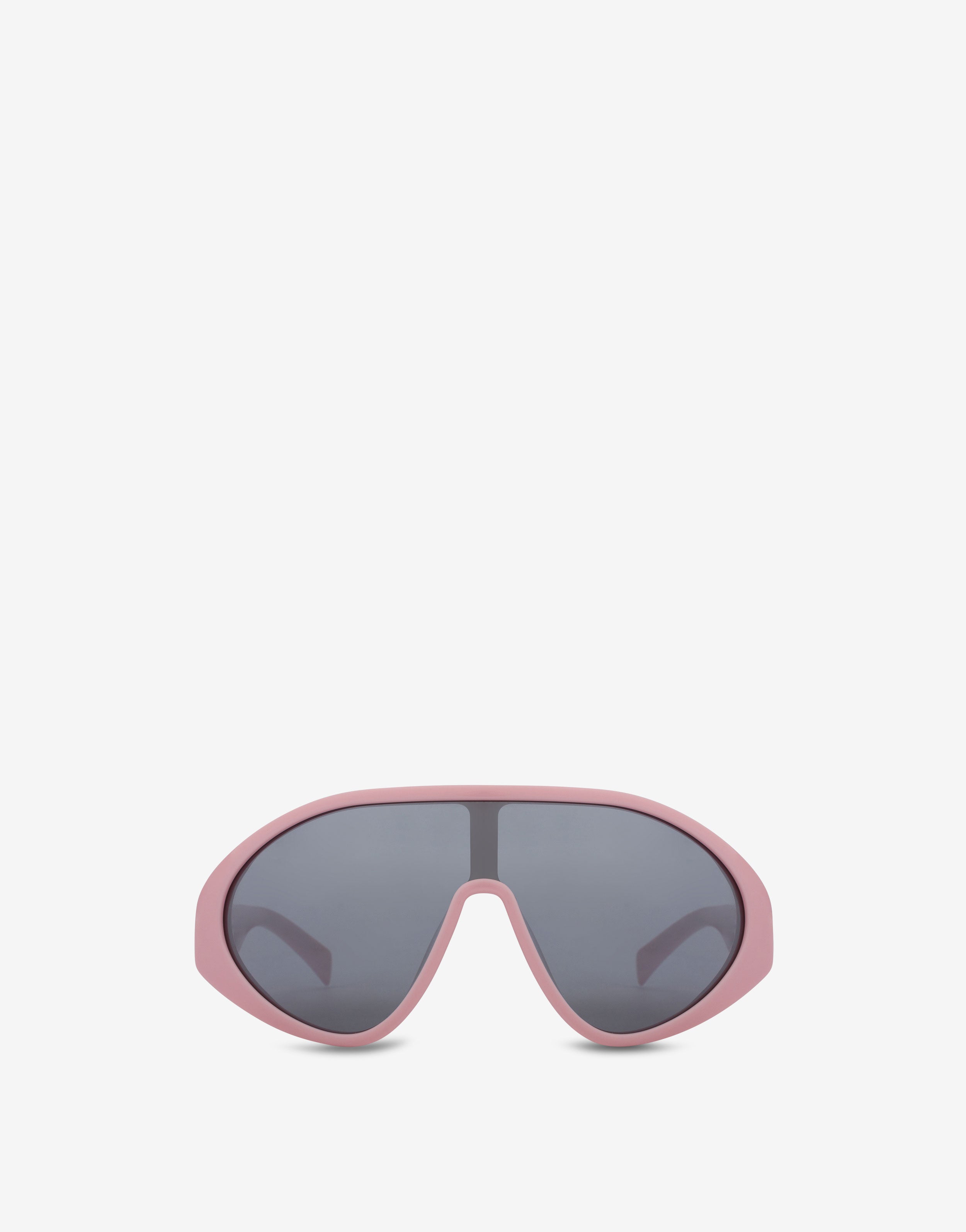 Occhiali da sole a maschera rosa 3D Logo