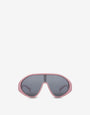 Gafas de sol tipo máscara rosa 3D Logo