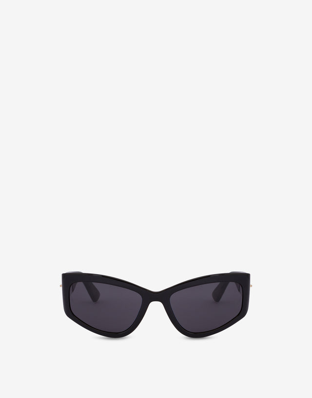 Gold Zipper black sunglasses Black Moschino 0
