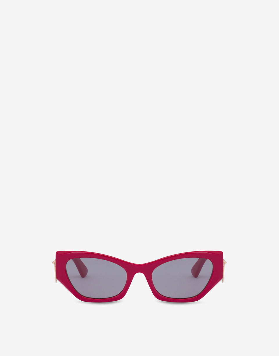 Gold Zipper sunglasses Red Moschino 0