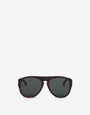 Sunglasses with green lenses