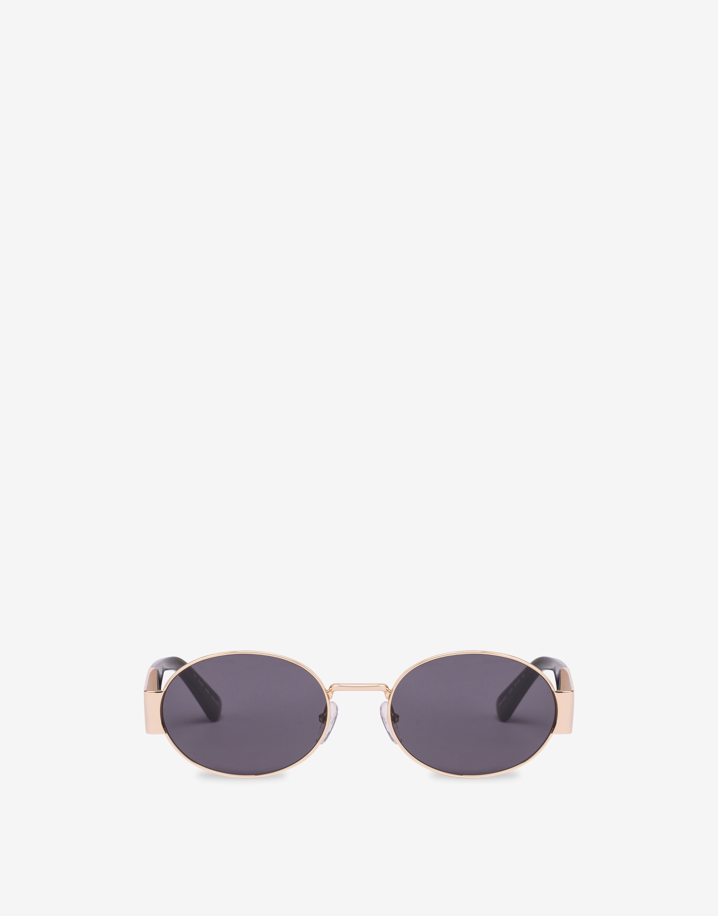 Oval sunglasses with logo | Moschino