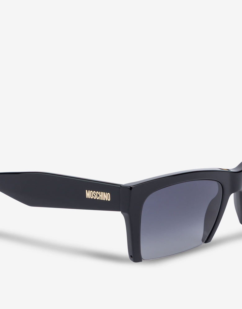 Occhiali da sole cut-out Nero Moschino 2