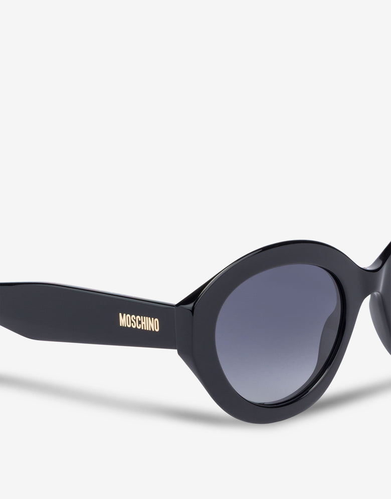 Occhiali da sole in acetato Nero Moschino 2