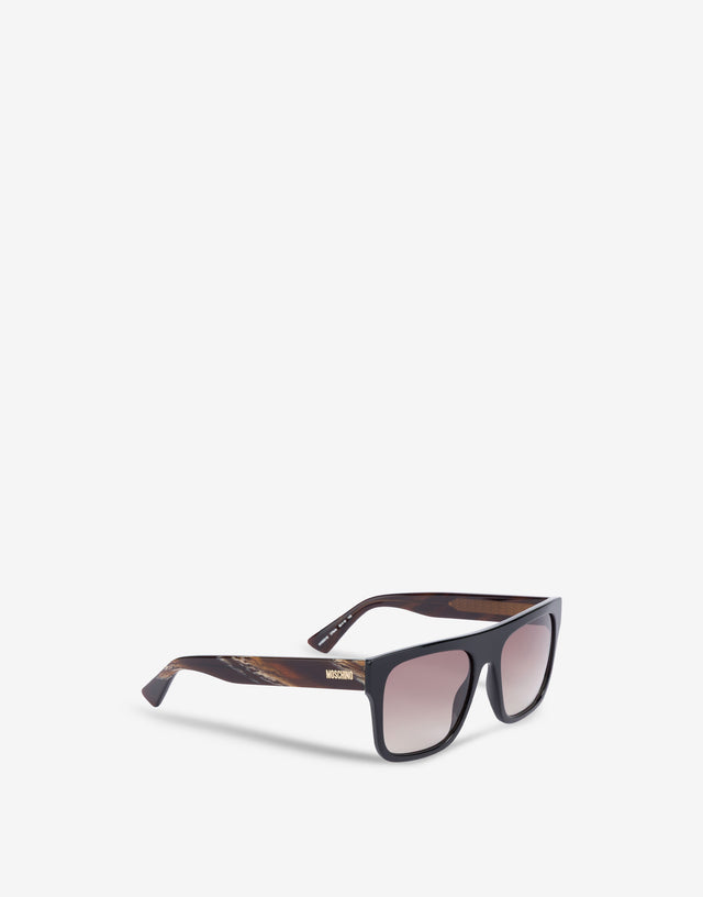 Occhiali da sole in acetato Marrone Moschino 1