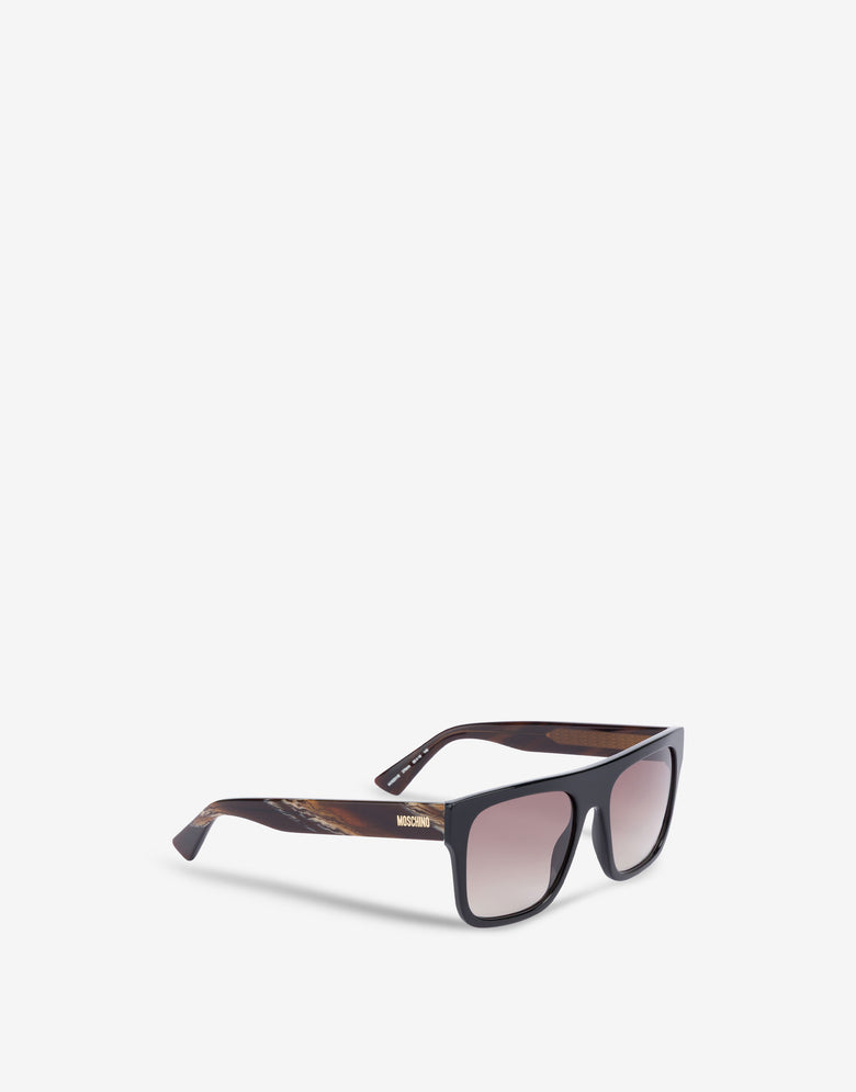 Occhiali da sole in acetato Marrone Moschino 1