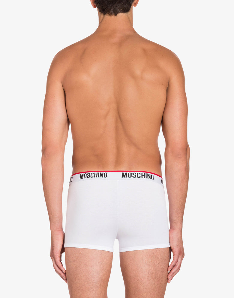 Jersey boxer with logo White Moschino 2