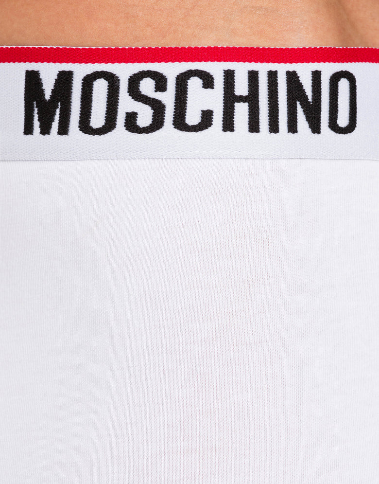 Jersey boxer with logo White Moschino 3