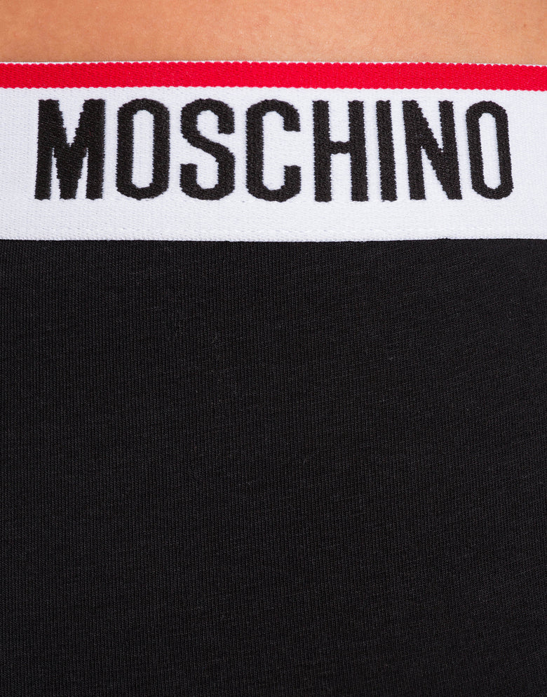Set of 2 cotton jersey boxers with logo&nbsp; Black Moschino 3