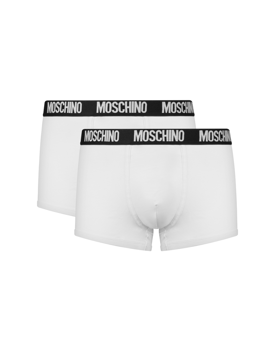 Logo Band平角裤2件套 白色 Moschino 0