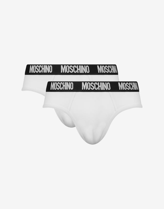 Set di 2 slip Logo Band Bianco Moschino 0