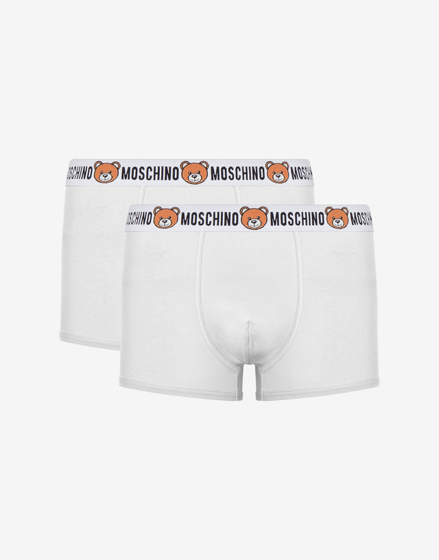Set di 2 boxer Teddy Elastic Band  Bianco Moschino 0